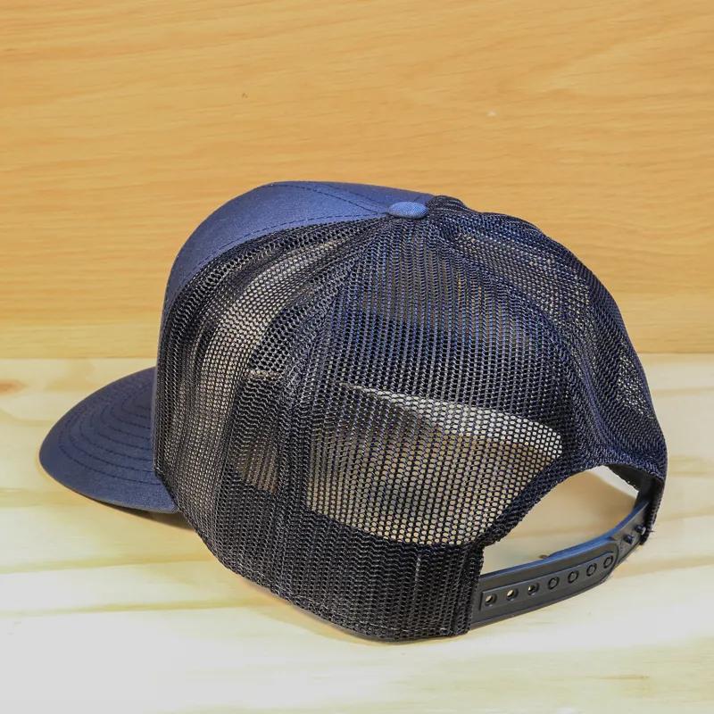 Genuine Transition Bike Company 7 Panel Snap Back Cap in Midnight Blue-1
